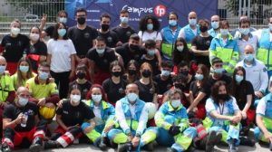 Simulacro de emergencia por bomba con riesgo radiactivo