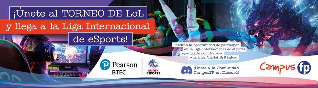 ¿Listos/as para llevar vuestra pasión por los eSports al siguiente nivel? ¡Esta es tu oportunidad de brillar en la arena competitiva y convertirte en jugador/a oficial de Campus FP eSport!
