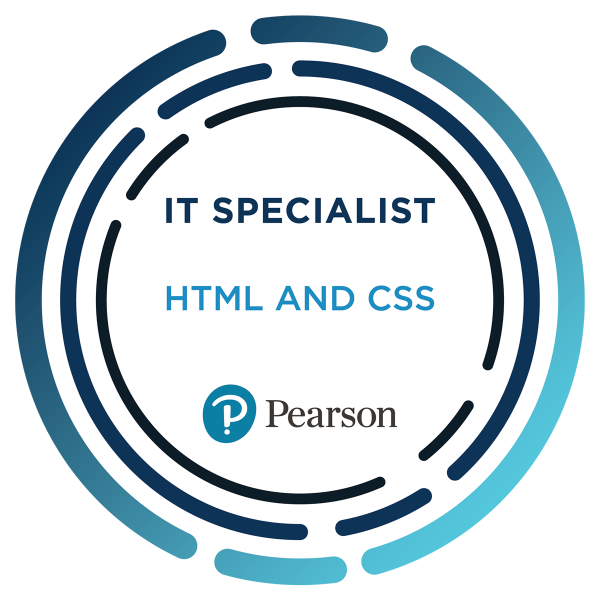 logo pearson IT html and css